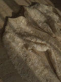 Beige Floral Jacquard Jacket