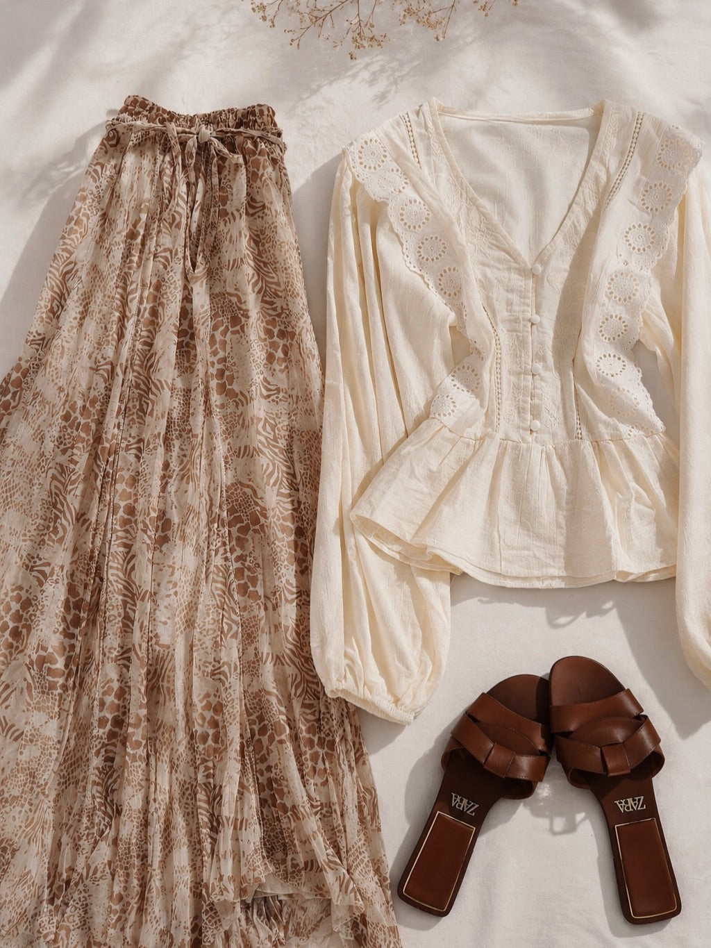 Printed Maxi Skirt