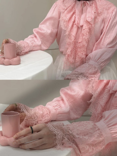 Lace Trim Blouse